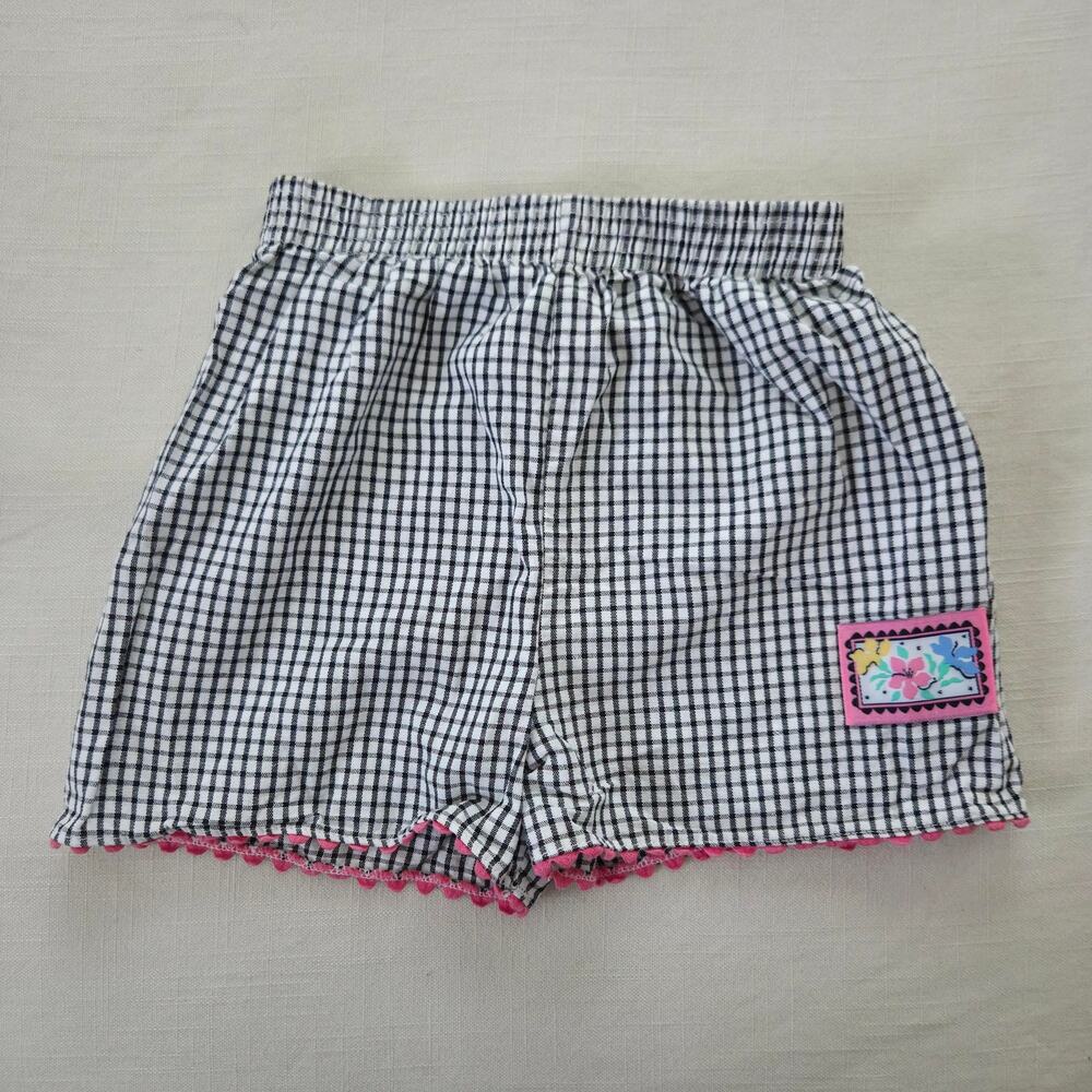 Vintage Girly Plaid Shorts 5t